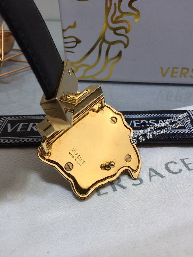 VERSVE男士皮帶 範思哲高端皮帶 美杜莎腰帶扣  jjp1066